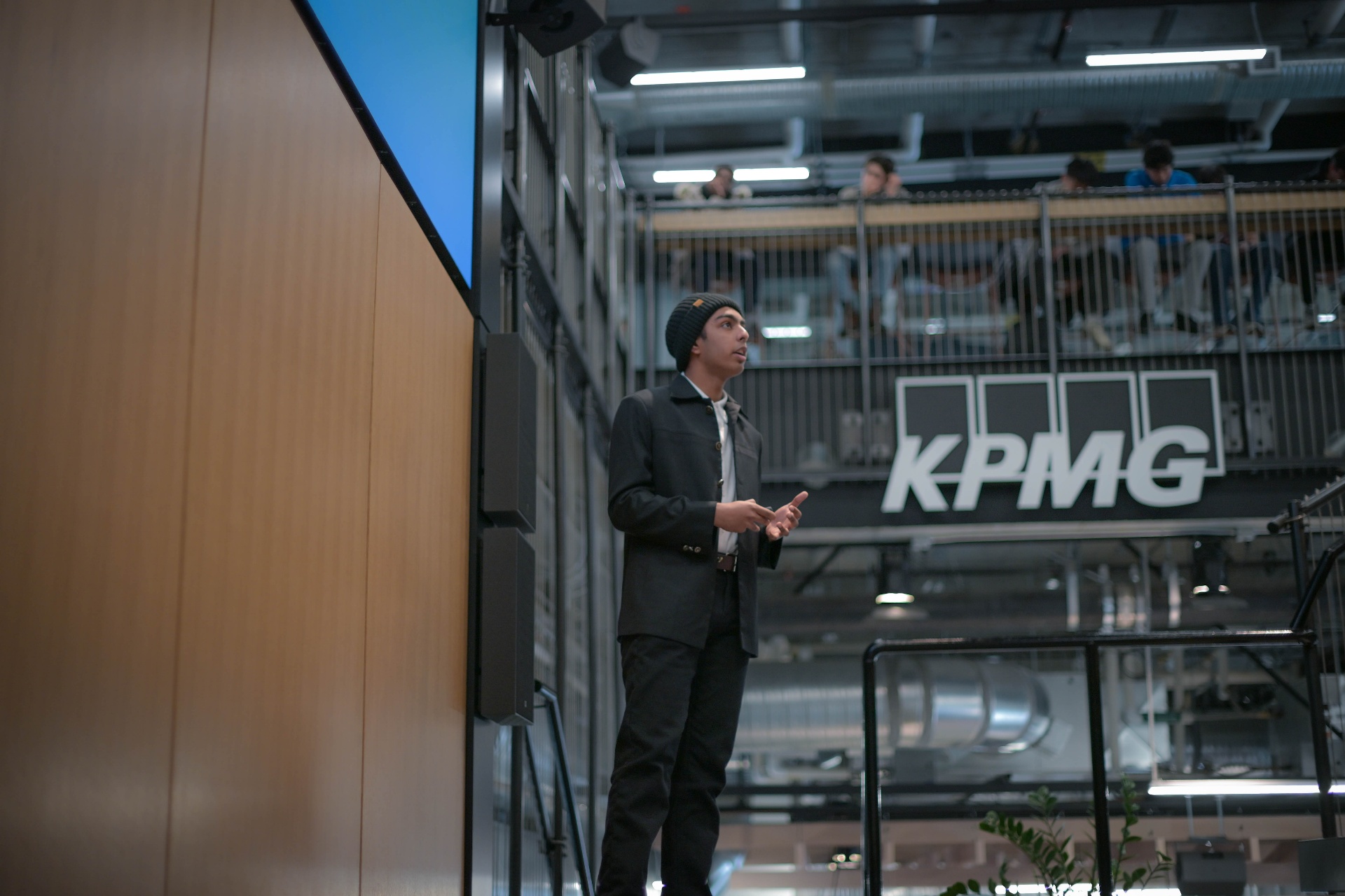 Rafan Hasan presenting at KPMG